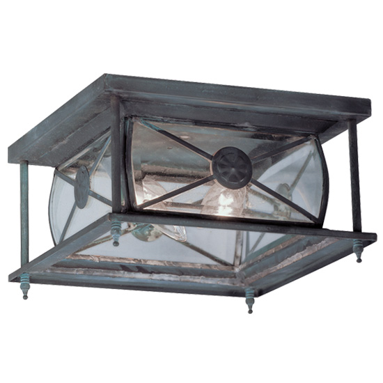 Livex Lighting 2090-61 Providence Outdoor Ceiling Mount in Charcoal 